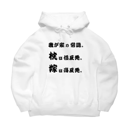 我が家の常識 Big Hoodie