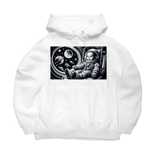 宇宙船に乗った赤ちゃん4 Big Hoodie