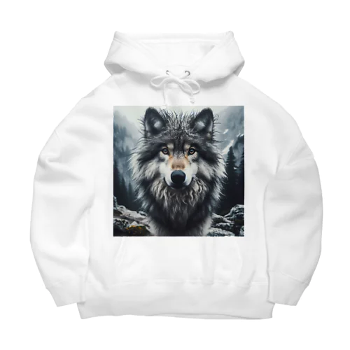 オオカミ　森の番人 Big Hoodie