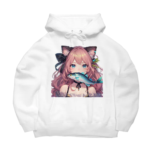 ねこニコばん Big Hoodie