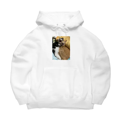 キュートな猫猫あくび Big Hoodie