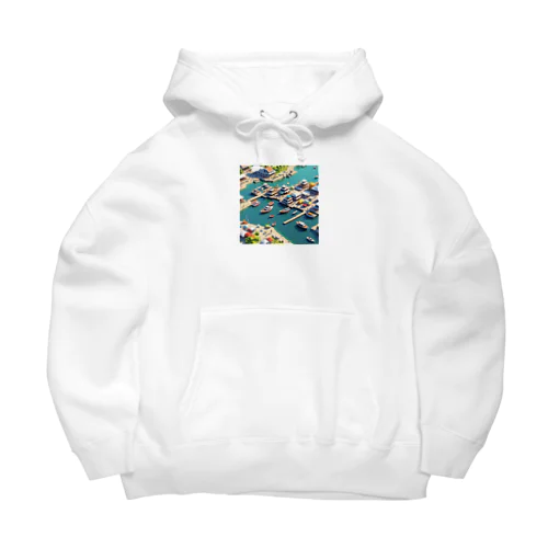 海辺のヨットハーバー Big Hoodie