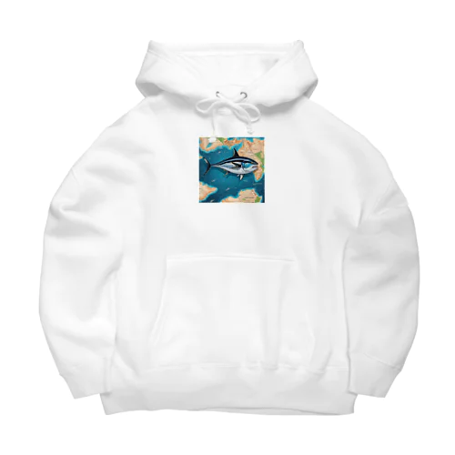 世界を旅するマグロ君 Big Hoodie