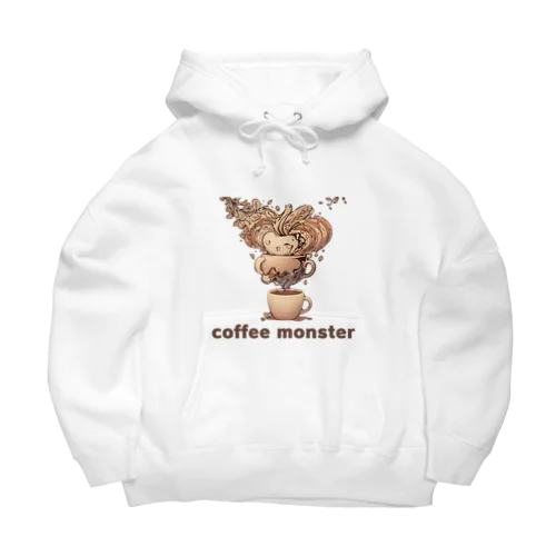 coffee monster Bourbon ビッグシルエットパーカー