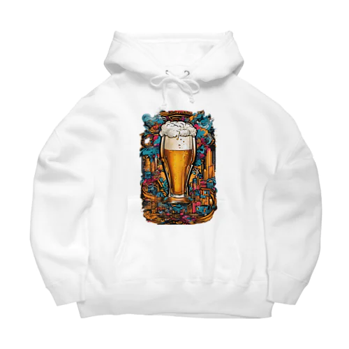 生ビール　デザインTシャツ　アート　グラフィック Big Hoodie