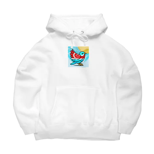 煌めくトロピカルバード🐦️ Big Hoodie