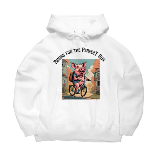 豚と自転車 Big Hoodie