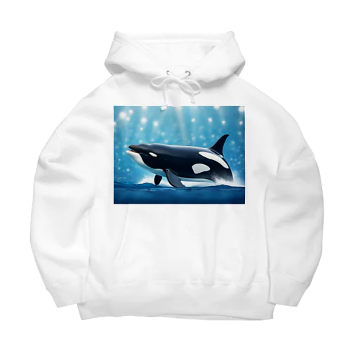 海界の王者シャチ Big Hoodie