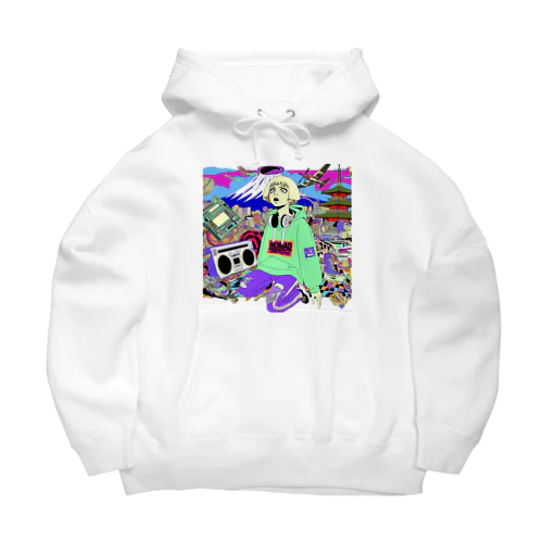 Futurism Ukiyo-e 001 Big Hoodie