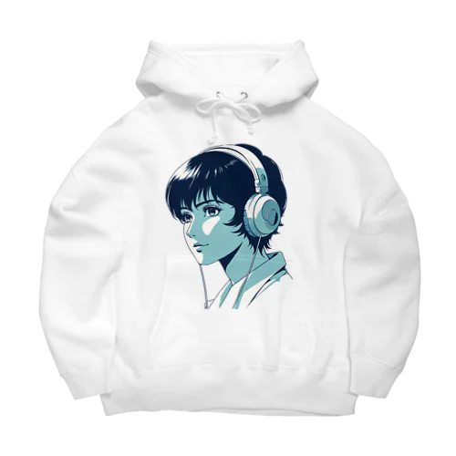 Headphone Girl 001 Big Hoodie