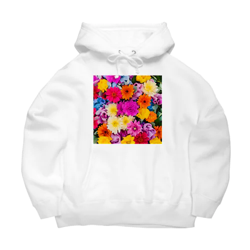 カラフルフラワーのグッズ Big Hoodie