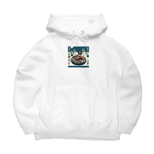 高価な海鮮ディナー Big Hoodie