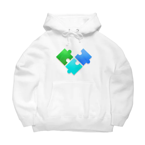 ハートのパズルピース Big Hoodie