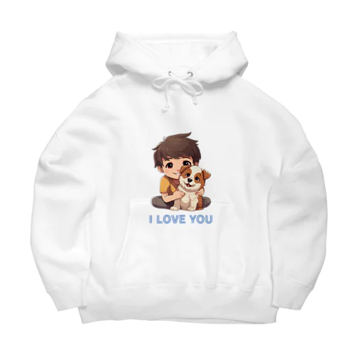 I LOVE YOU(Dog&Boy) (39) Big Hoodie