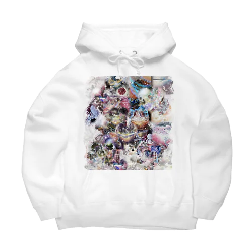 桜カラーの幸せデザイン Big Hoodie