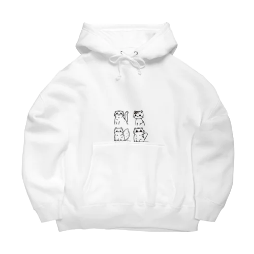 にゃんこの仲間たち Big Hoodie