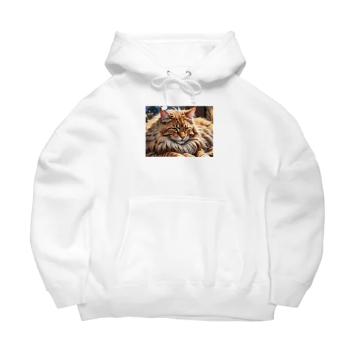 ふさふさねこ Big Hoodie