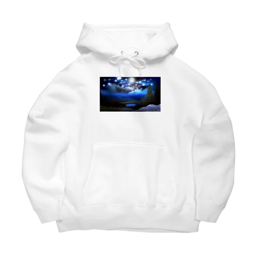 山の夜景 Big Hoodie