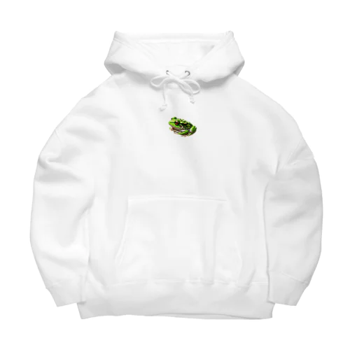 眠っているかわいいアマガエル Big Hoodie