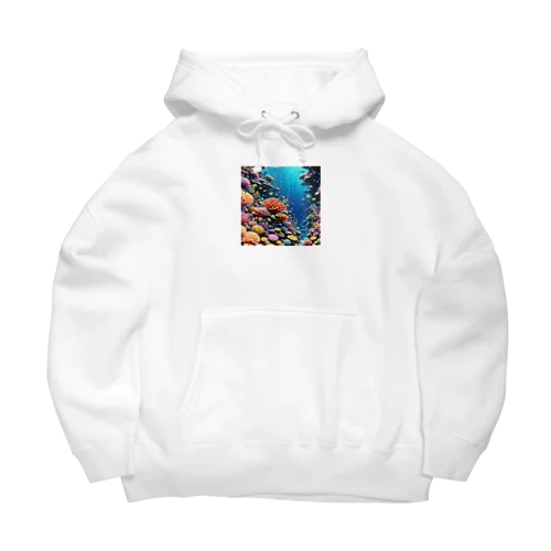 蒼いサンゴ礁 Big Hoodie