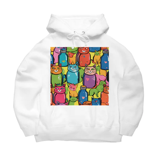 ポップな猫 Big Hoodie