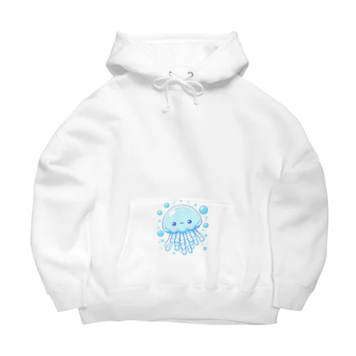 水色のクラゲ･スー Big Hoodie