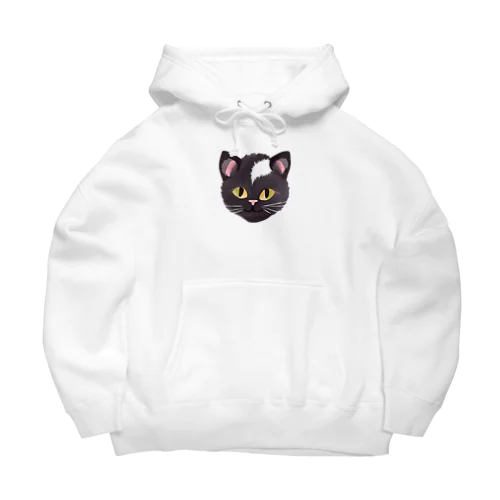 CLUBHACHU黒猫 Big Hoodie