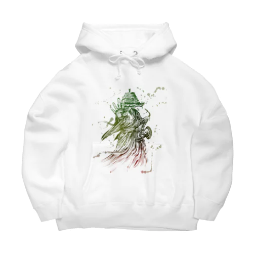 サックス侍「見得 -color-」series Big Hoodie