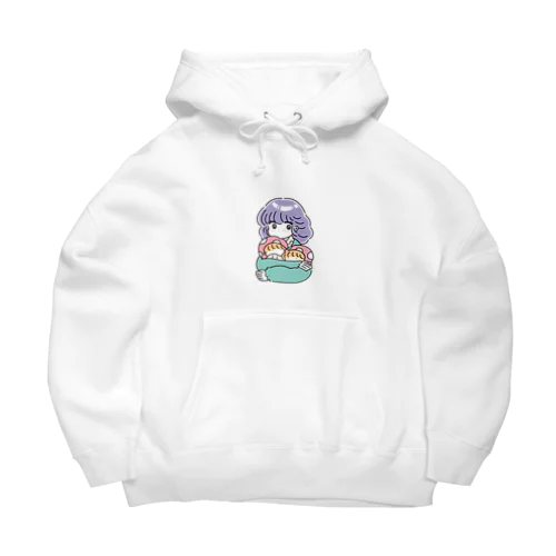 きのこと女の子 Big Hoodie