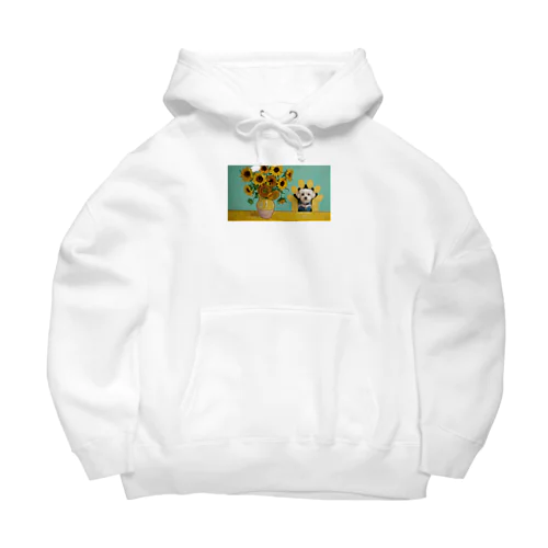 ゴッホのひまわりとゆめちゃん Big Hoodie