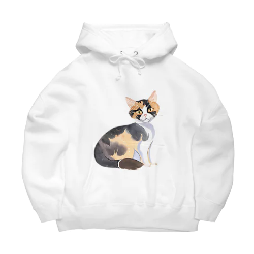 三毛猫がすき ～ I love calico cats. ～ Big Hoodie