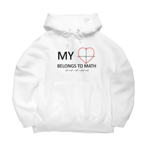 My Heart Belongs to Math ビッグシルエットパーカー