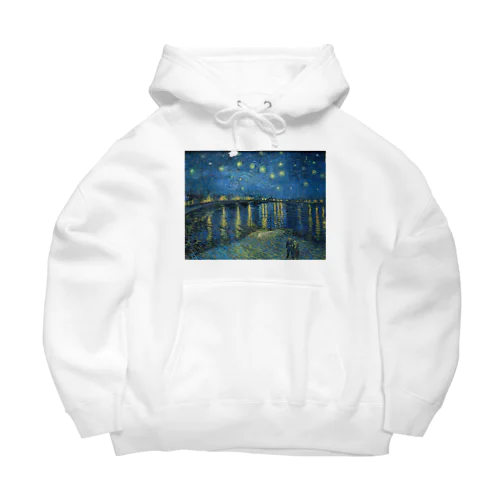 ゴッホ / 1889 / Starry Night Over the Rhone / Vincent van Gogh Big Hoodie