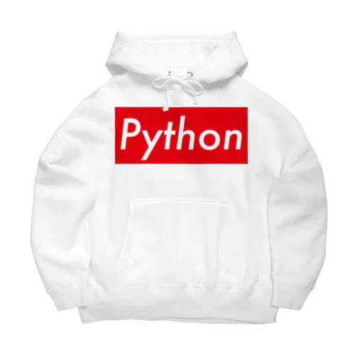 python!! ビッグシルエットパーカー