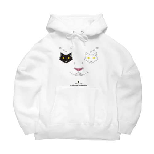 白黒猫ニヤリ2015 Big Hoodie