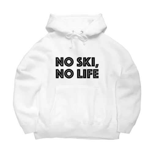 NO SKI, NO LIFE ビッグシルエットパーカー