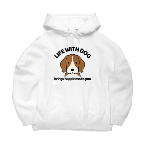 犬と共に（ビーグル） Big Hoodie