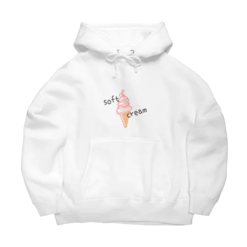 soft cream Big Hoodie