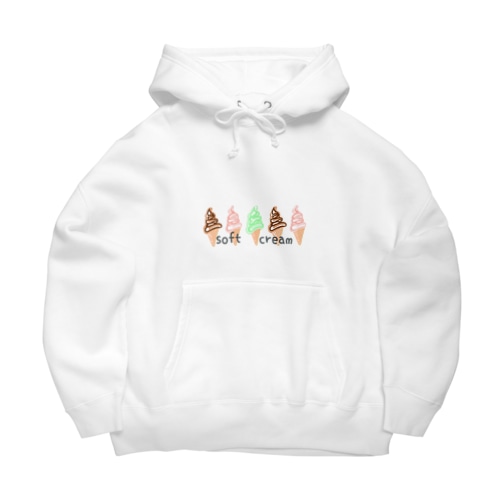 softcream カラフル Big Hoodie