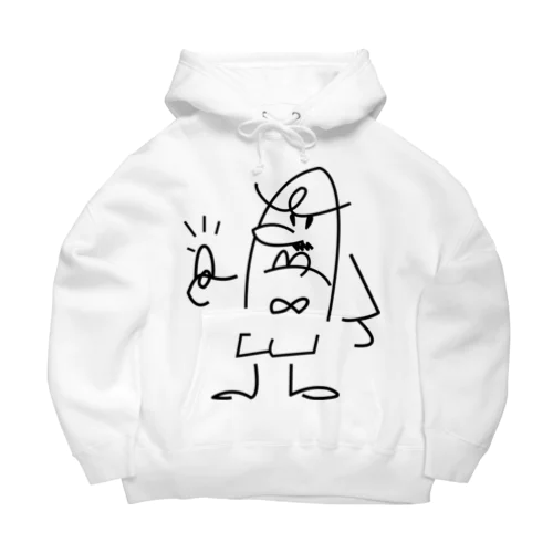 ゆび刑事　白地 Big Hoodie