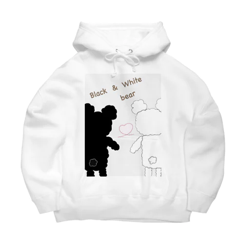 Black bear & White bear Big Hoodie