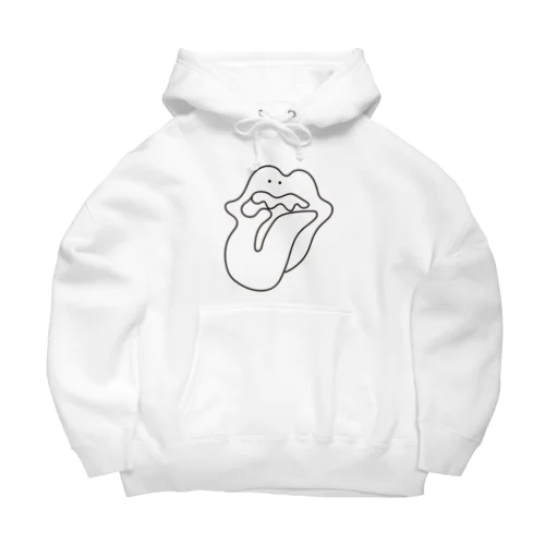 ぐにゃっとしたくち Big Hoodie