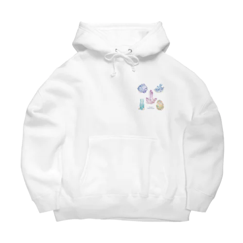 5種の鉱物 水彩風 Big Hoodie