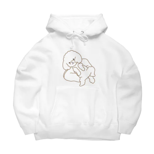 のびのびわんこ(透明) Big Hoodie