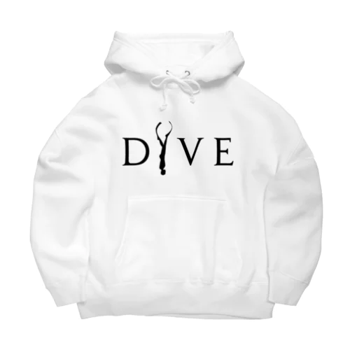 【DIVE】フリーダイビング/ロングフィン/バイフィン (黒) Big Hoodie