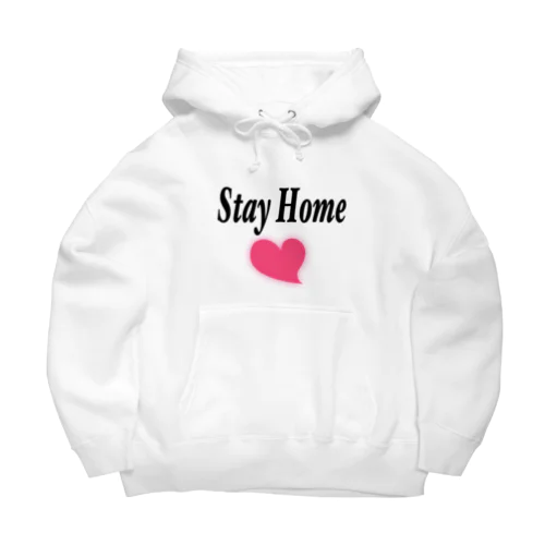 Stay Home ビッグシルエットパーカー