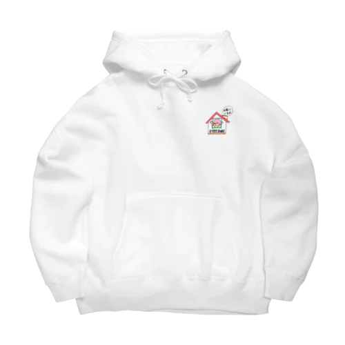 STAY HOME わたがし頭のモコモコMOMOCO Big Hoodie