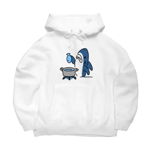 魚を茹でるサメ Big Hoodie