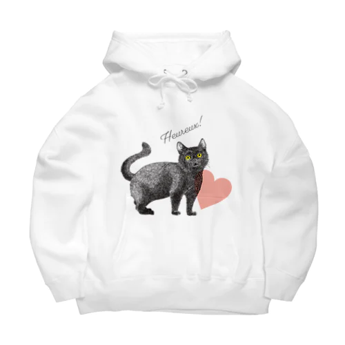 幸せの黒猫 Big Hoodie