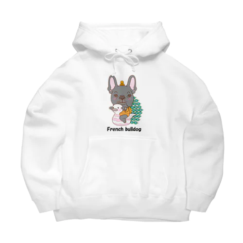 孔雀明王フレンチブルドッグ Big Hoodie